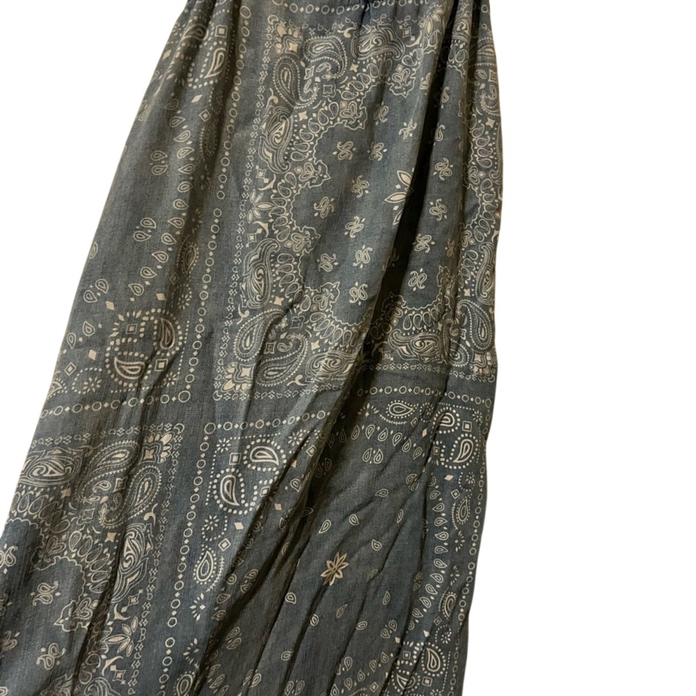 THREAD & SUPPLY Blue Country Cowgirl Bandana Dress Sz S - Picture 4 of 10